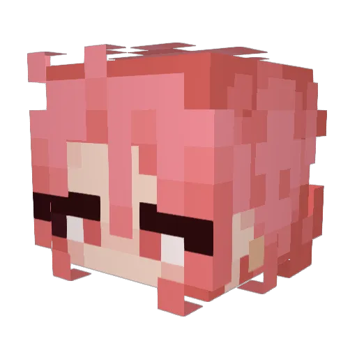 gardendeity Minecraft avatar head, 3D render
