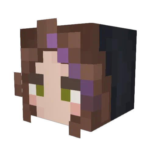 gardenoflilith Minecraft avatar head, 3D render