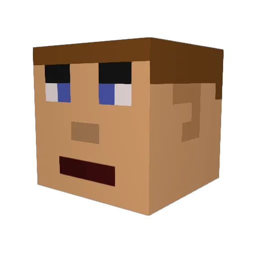 gardofdoom Minecraft avatar head, 3D render