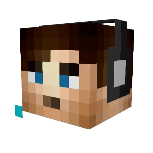 garey890 Minecraft avatar head, 3D render