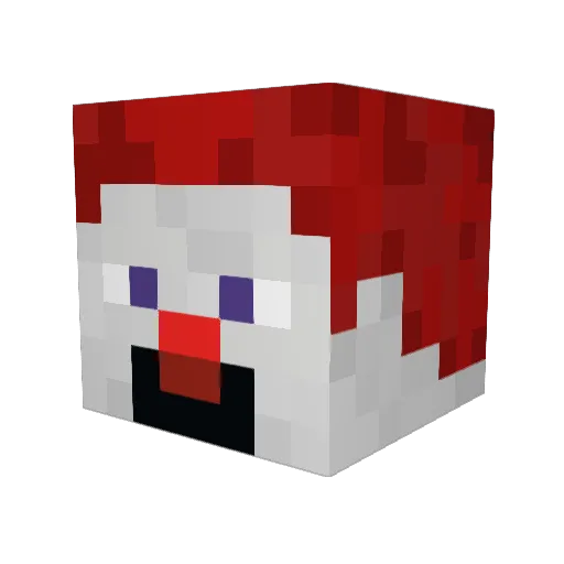 garf10 Minecraft avatar head, 3D render