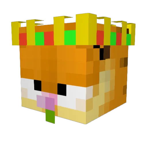 garfgang1 Minecraft avatar head, 3D render