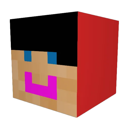 garfield112 Minecraft avatar head, 3D render