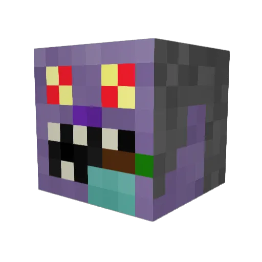 garhunter Minecraft avatar head, 3D render