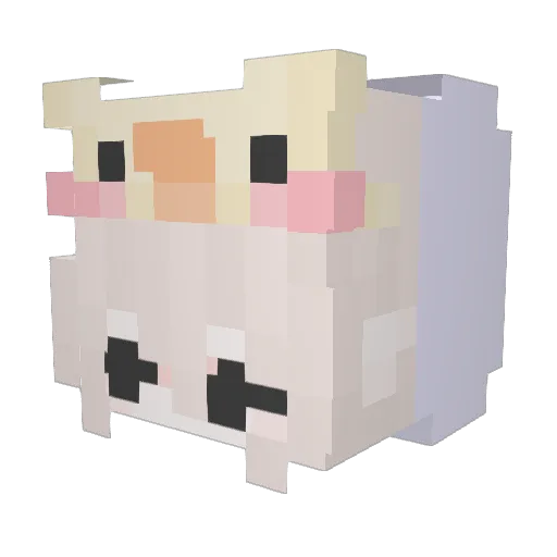 gariee Minecraft avatar head, 3D render