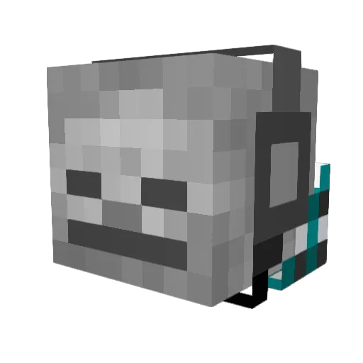 garineo Minecraft avatar head, 3D render
