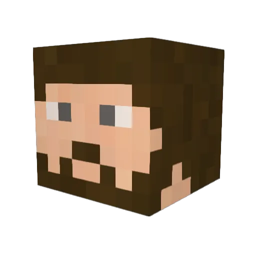 garion123 Minecraft avatar head, 3D render