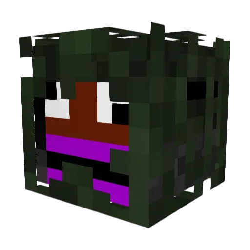 garkeel Minecraft avatar head, 3D render