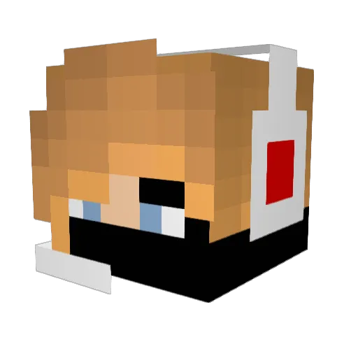 garl367 Minecraft avatar head, 3D render
