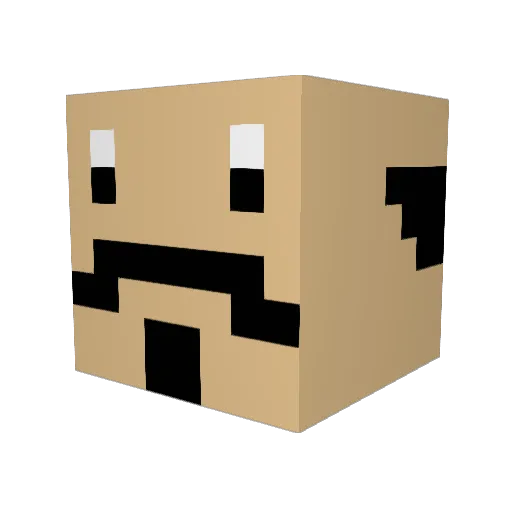 garlicbeans Minecraft avatar head, 3D render