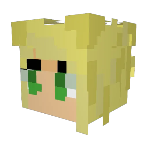 garlicbread6969 Minecraft avatar head, 3D render