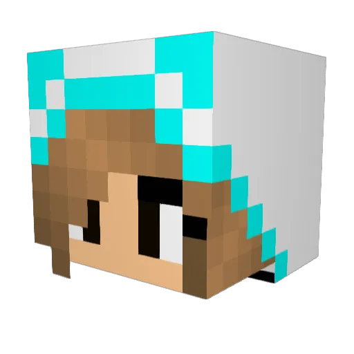 garlockae Minecraft avatar head, 3D render