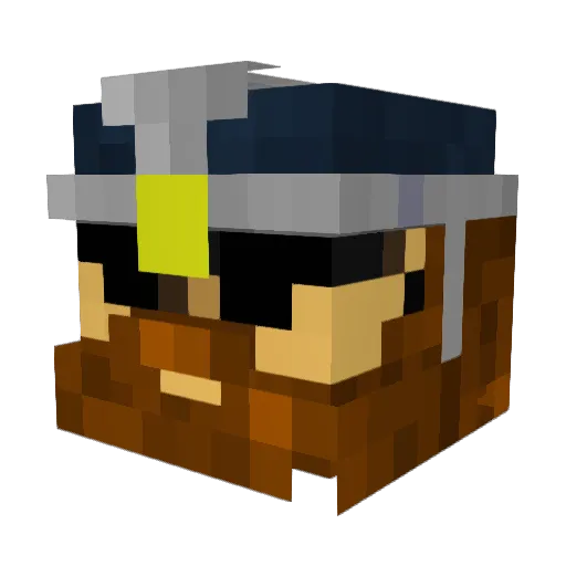 garn67 Minecraft avatar head, 3D render