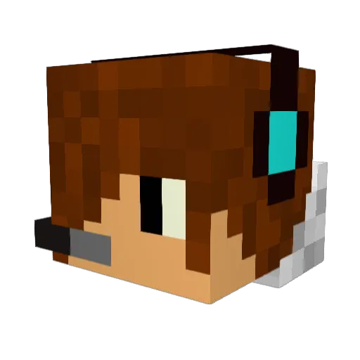 garnet65 Minecraft avatar head, 3D render