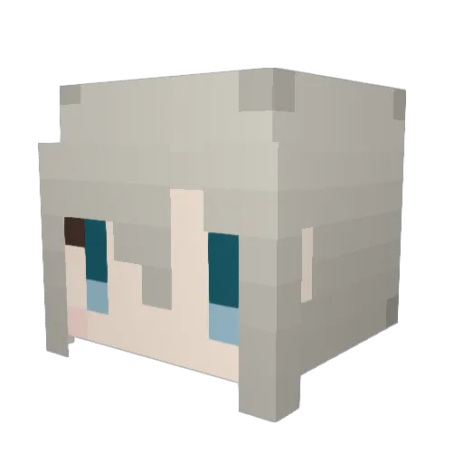 garood Minecraft avatar head, 3D render
