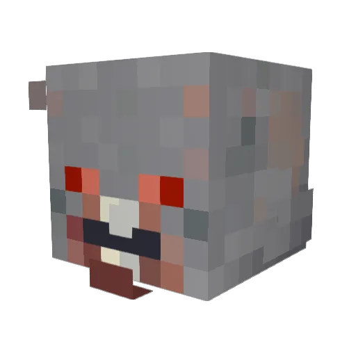 garperision Minecraft avatar head, 3D render