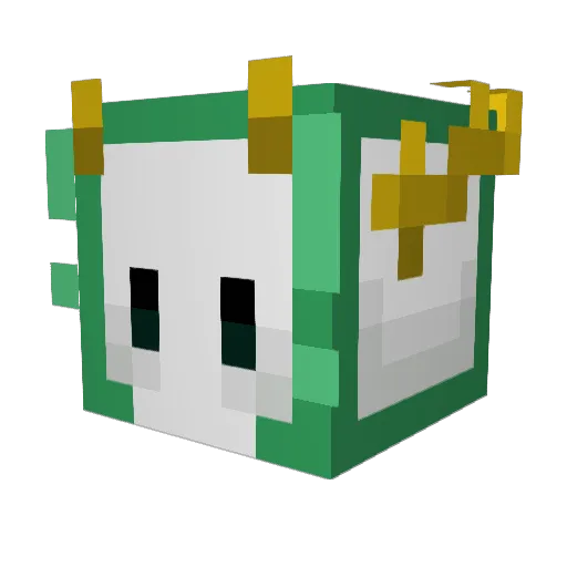 garretgarden Minecraft avatar head, 3D render
