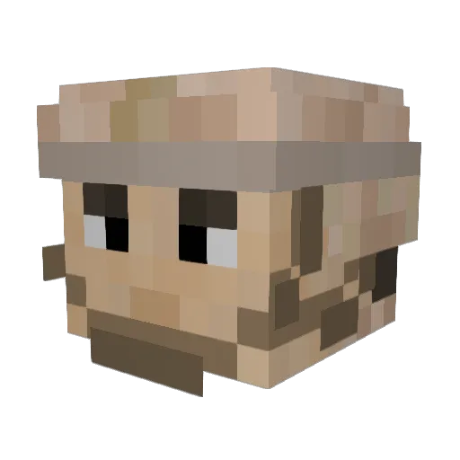 garrett10101 Minecraft avatar head, 3D render