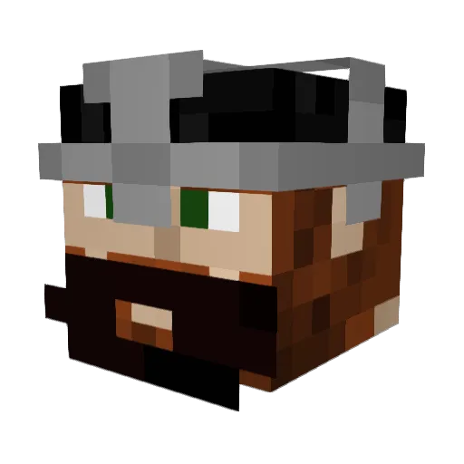 garrett1024 Minecraft avatar head, 3D render
