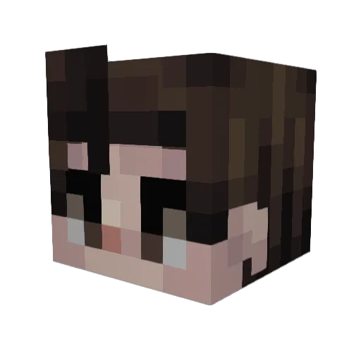 garrettplays07 Minecraft avatar head, 3D render