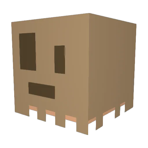 garrypoter Minecraft avatar head, 3D render