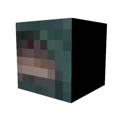 garryuwu Minecraft avatar head, 3D render