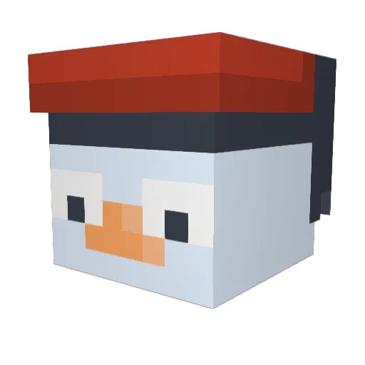 gartenzwerg03 Minecraft avatar head, 3D render