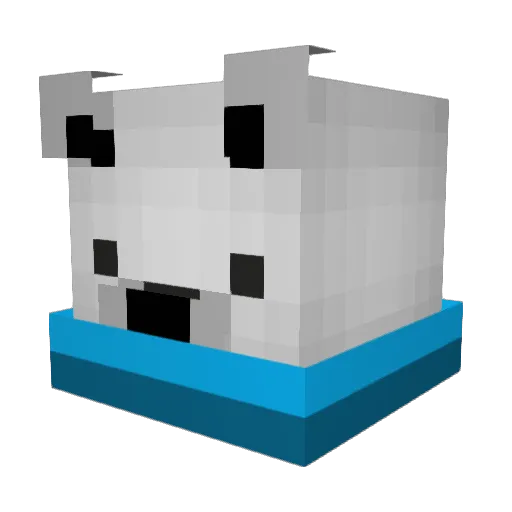 garubo Minecraft avatar head, 3D render