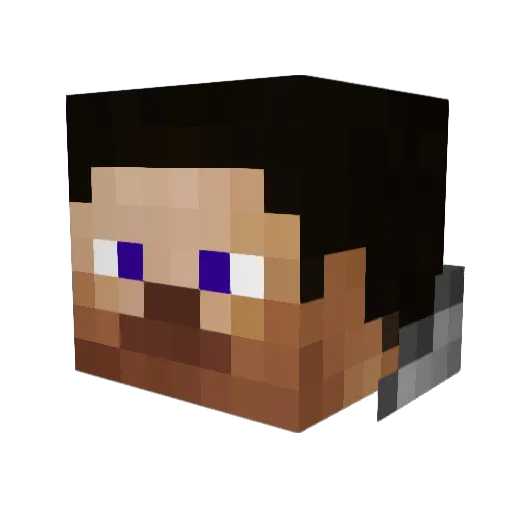 garudiosu Minecraft avatar head, 3D render