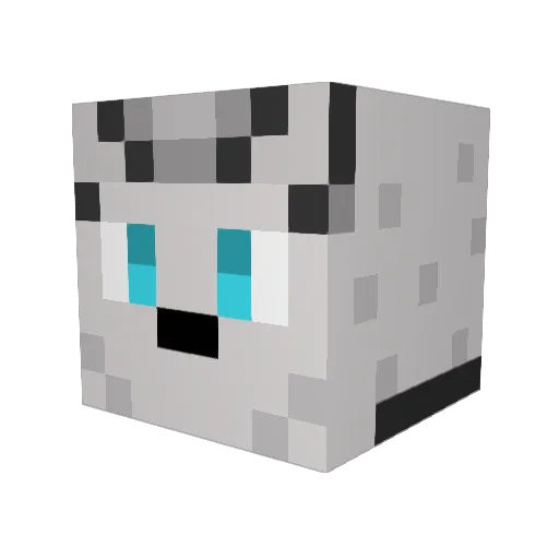 garuru13 Minecraft avatar head, 3D render