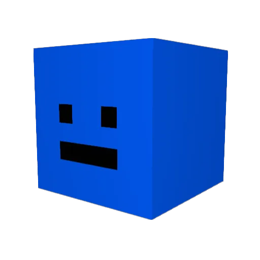 garybatser Minecraft avatar head, 3D render