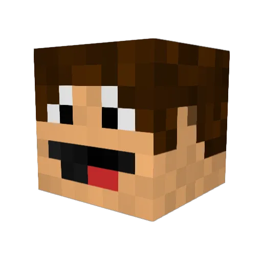 garyclosse Minecraft avatar head, 3D render