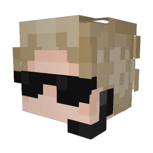 garydos7791 Minecraft avatar head, 3D render