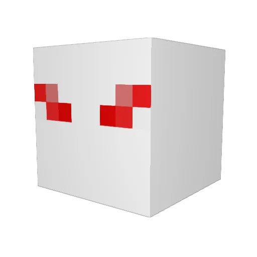 garygao Minecraft avatar head, 3D render