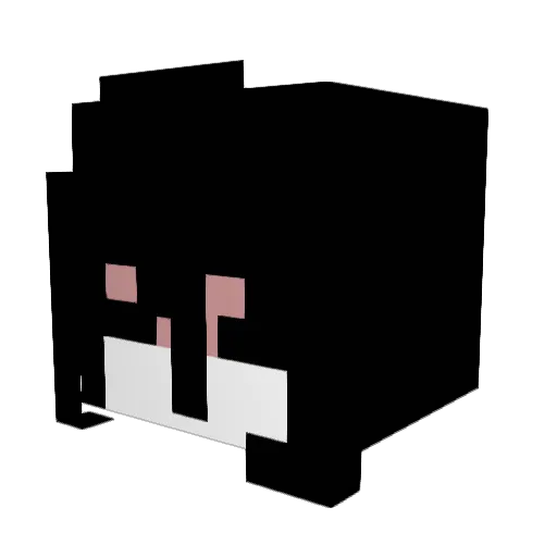 gas0l1ne Minecraft avatar head, 3D render