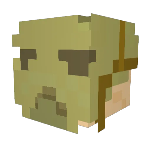 gas_grenader3 Minecraft avatar head, 3D render