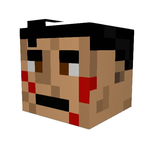 gasman13 Minecraft avatar head, 3D render