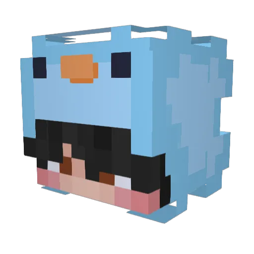 gasobob Minecraft avatar head, 3D render
