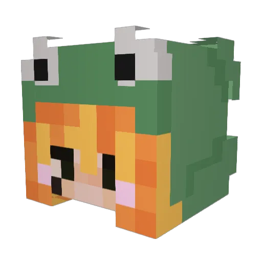 gasolineuser Minecraft avatar head, 3D render