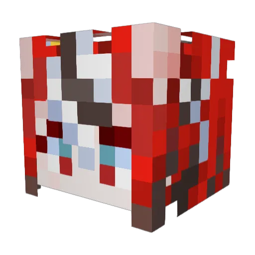 gaster1111 Minecraft avatar head, 3D render
