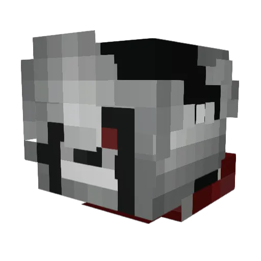 gaster3332228882 Minecraft avatar head, 3D render