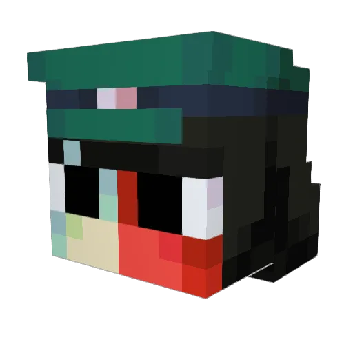 gastropodgurl Minecraft avatar head, 3D render