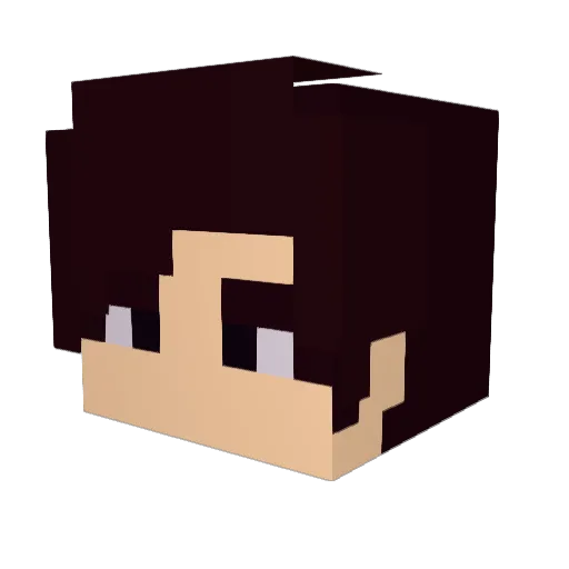 gasv1d Minecraft avatar head, 3D render