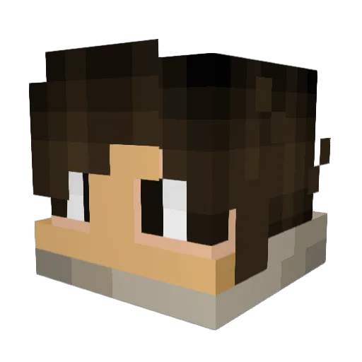 gate140 Minecraft avatar head, 3D render