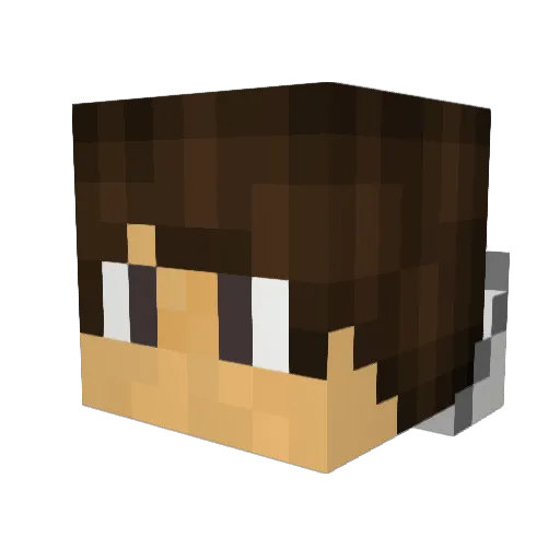 gatepsy Minecraft avatar head, 3D render