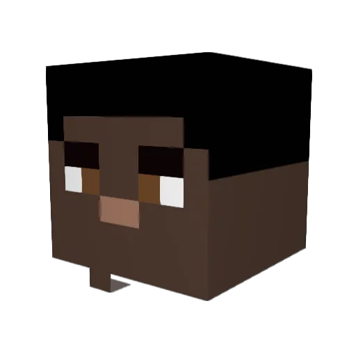 gathir Minecraft avatar head, 3D render