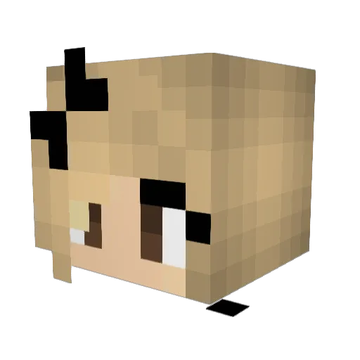 gatinha222 Minecraft avatar head, 3D render