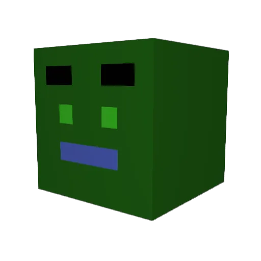 gatling0083 Minecraft avatar head, 3D render