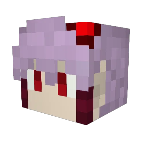 gato_774 Minecraft avatar head, 3D render