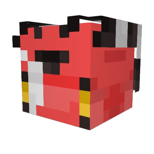 gatoacustico Minecraft avatar head, 3D render